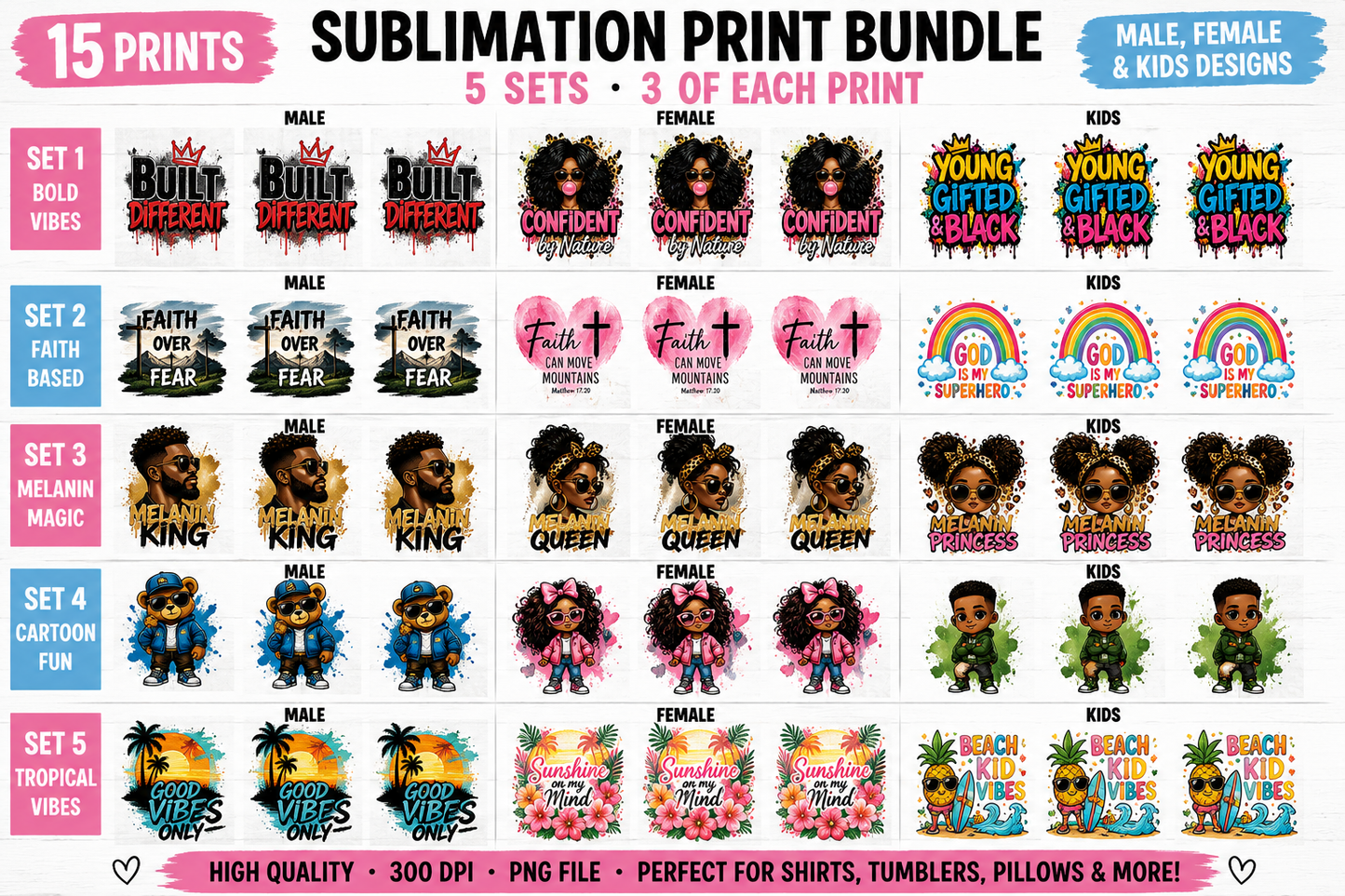 Sublimation Prints Bundle