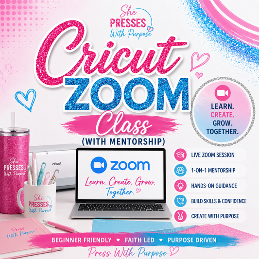 Cricut Class – Zoom (with Mentorship)